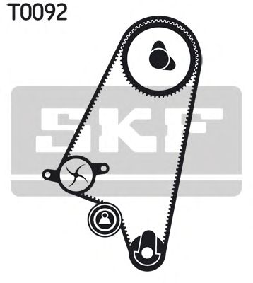 VKMC 05121 SKF - Насос охолоджуючої рідини + комплект зубчатого ремня1